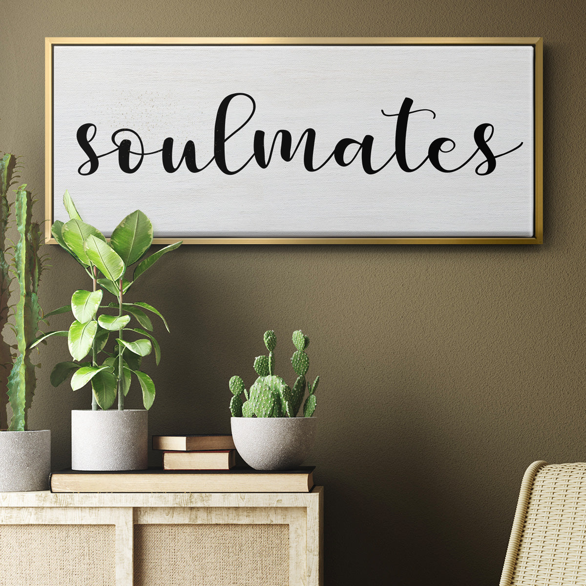 Soulmates - Floater Framed Canvas Print