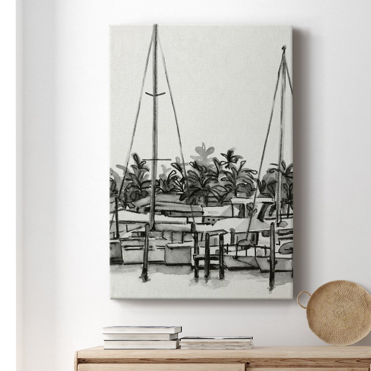 Neutral Tropics II Premium Gallery Wrapped Canvas - Ready to Hang