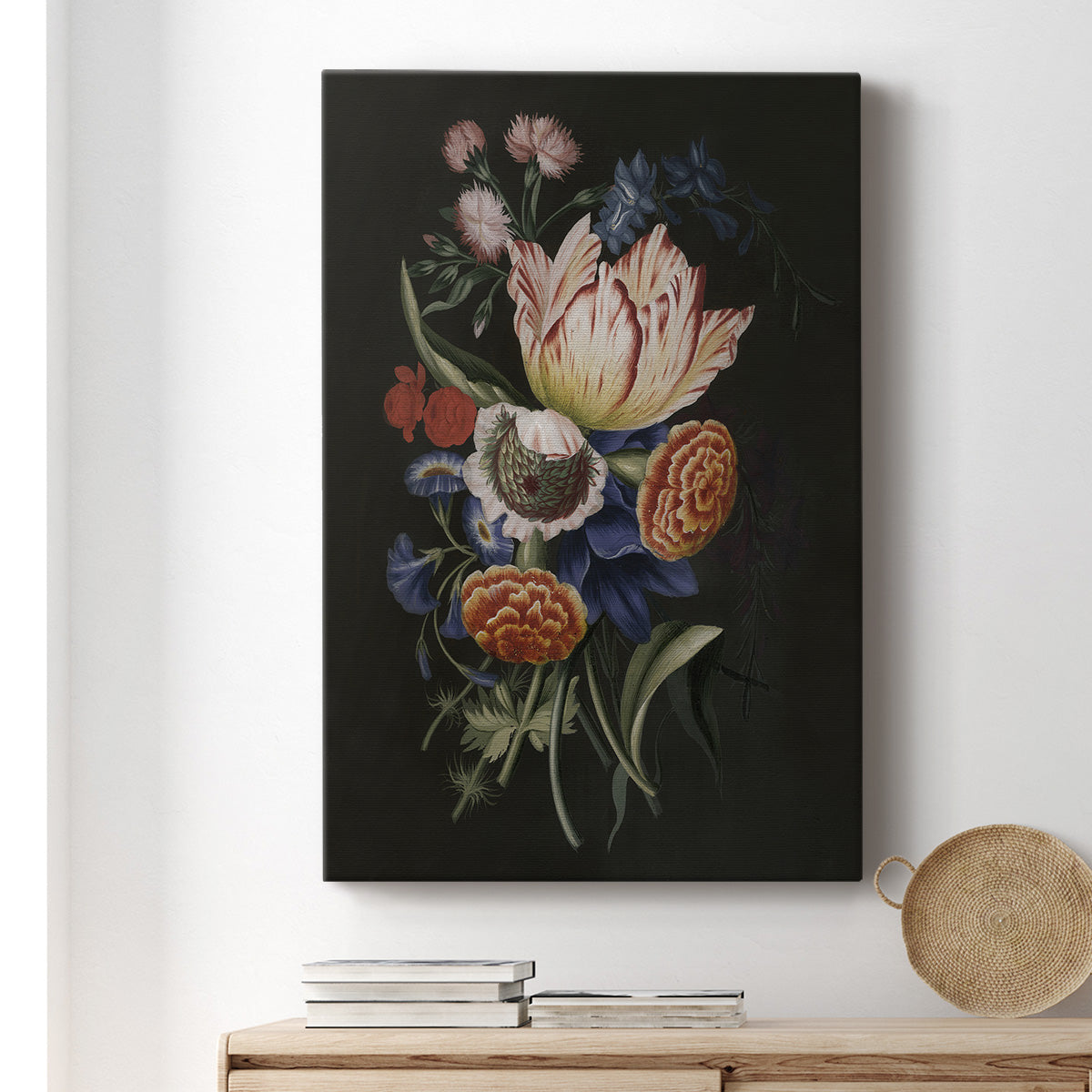 Dramatic Bouquet II Premium Gallery Wrapped Canvas - Ready to Hang