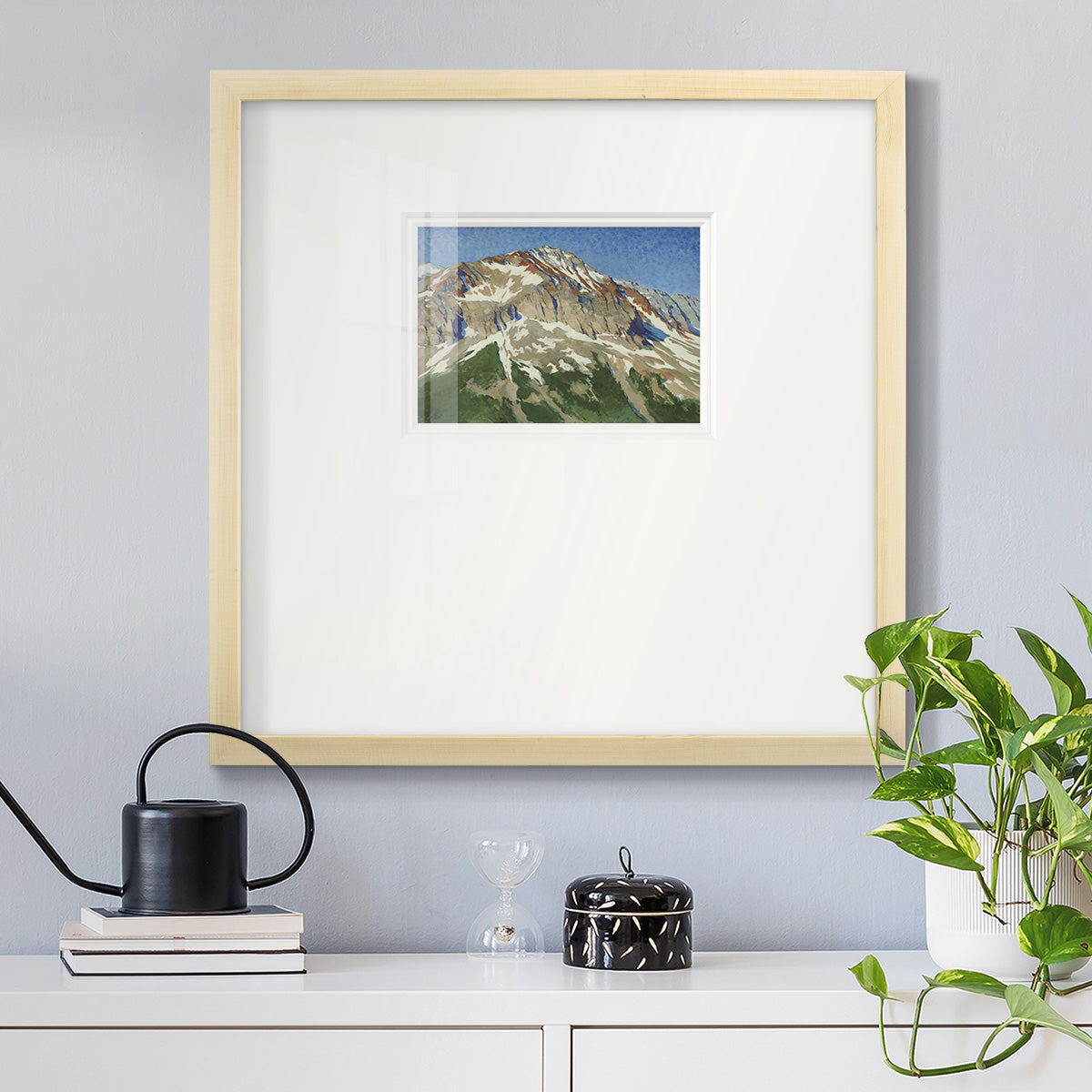 Vermillion Ascent- Premium Framed Print Double Matboard