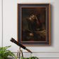 Classical religious portrait of Paul the Apostle by Rembrandt van Rijn in an ornate bronzed mahogany wood frame displayed in a light-toned interior setting.