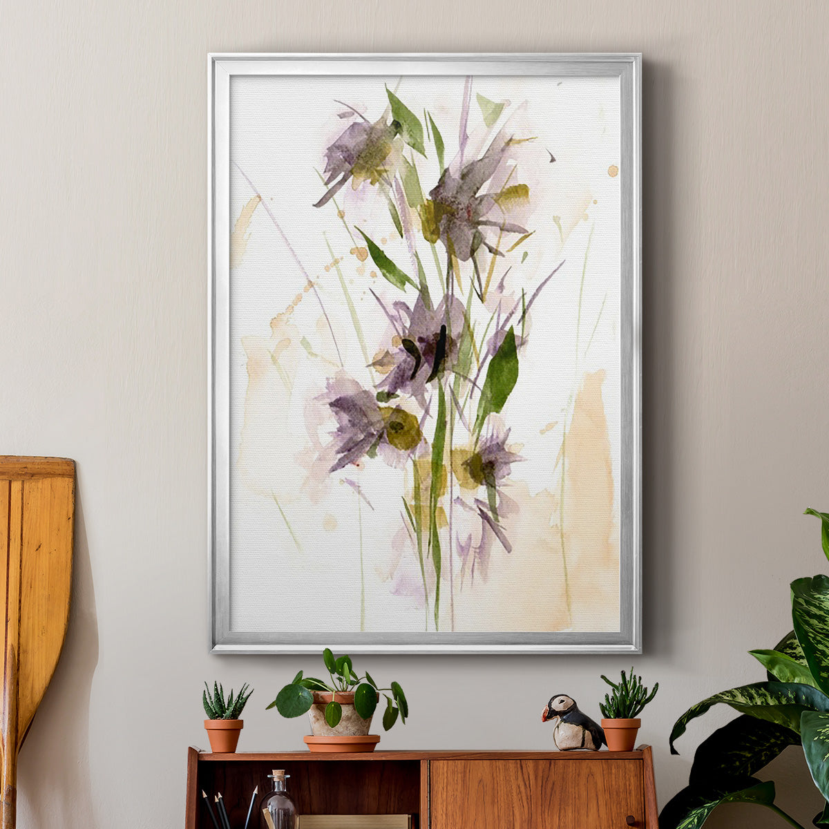 After Rain III - Modern Framed Canvas Print