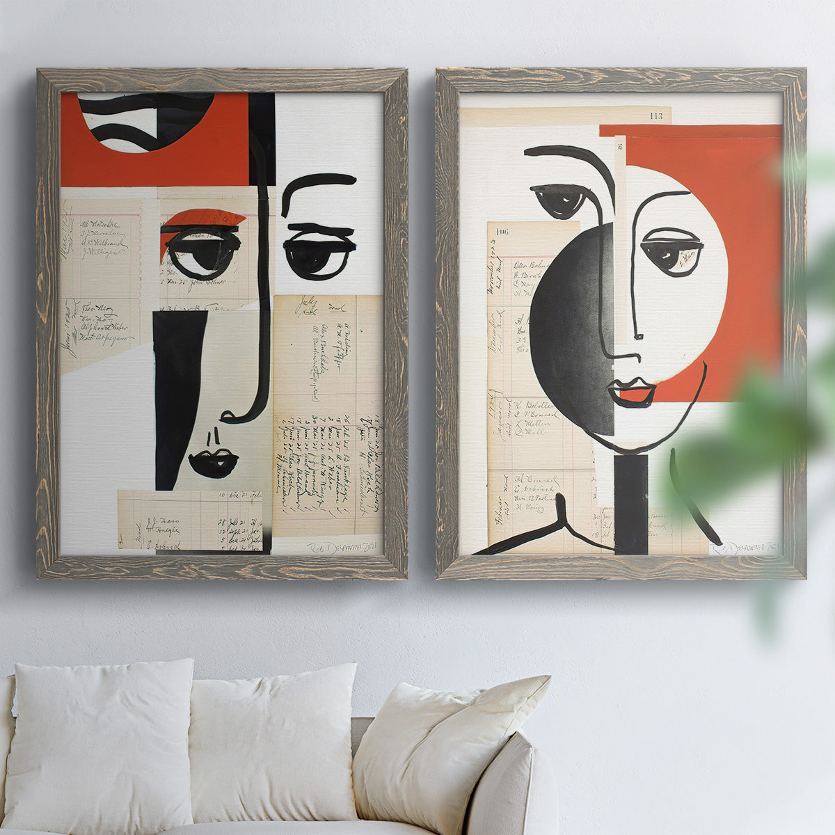 Faces of A Century III - Premium Framed Canvas 2 Piece Set - Ready to Hang