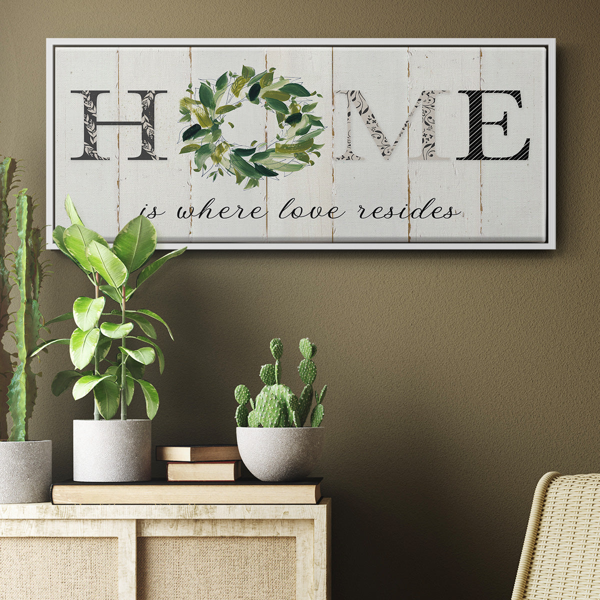 Love Resides - Floater Framed Canvas Print