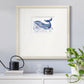 Whale Love I Premium Framed Print Double Matboard