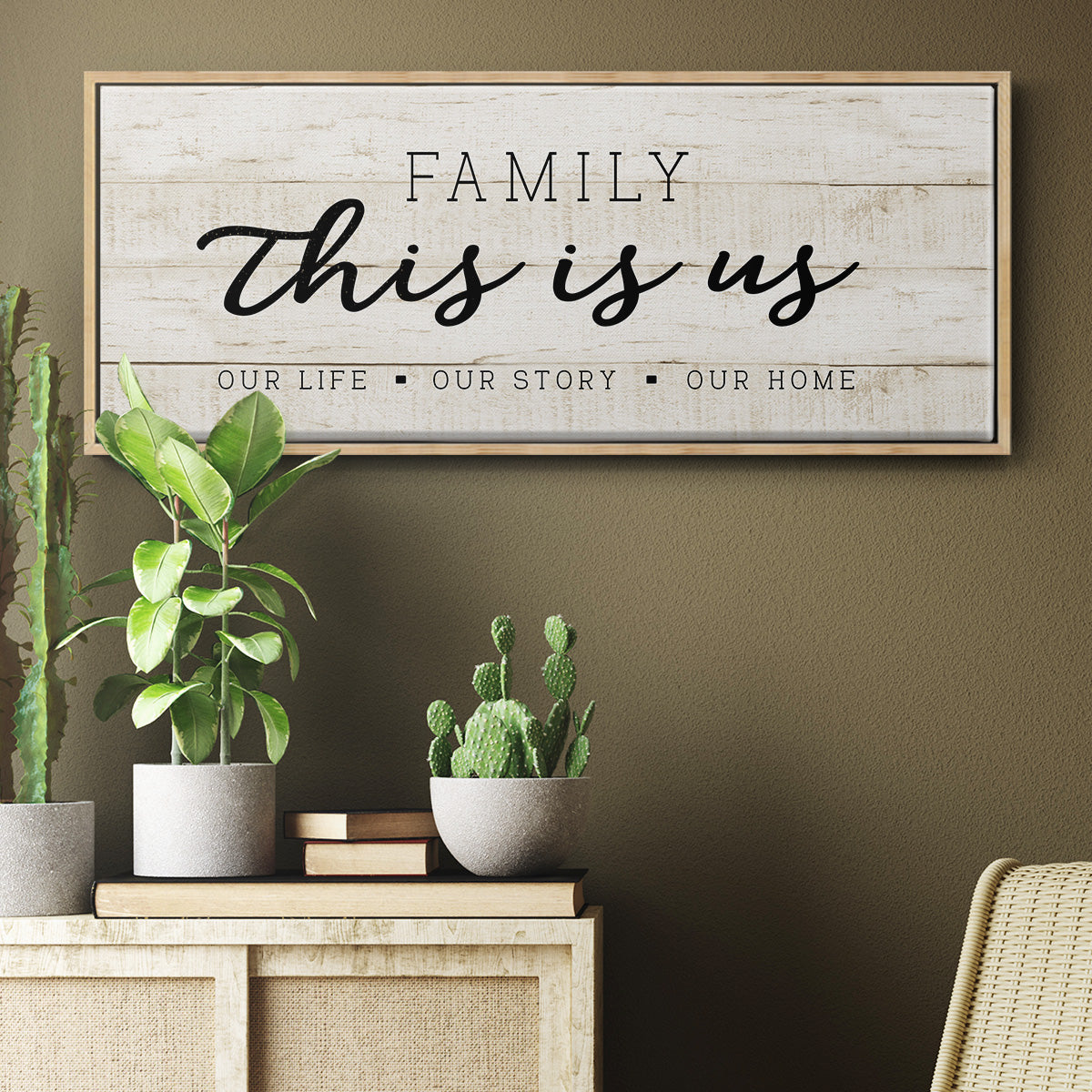 This is Us - Floater Framed Canvas Print