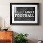 Faith Family Football - Modern Framed Art Print
