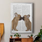 French Kiss Close Up - Modern Framed Canvas Print