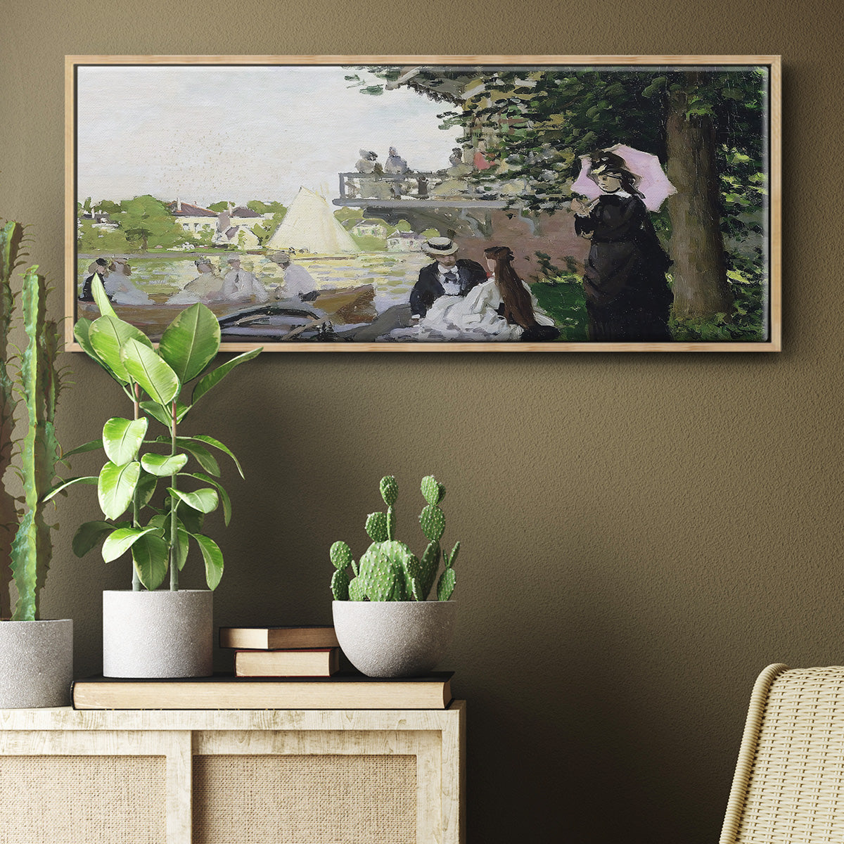 Garden House on the Zaan, Zaandam, 1871 - Floater Framed Canvas Print
