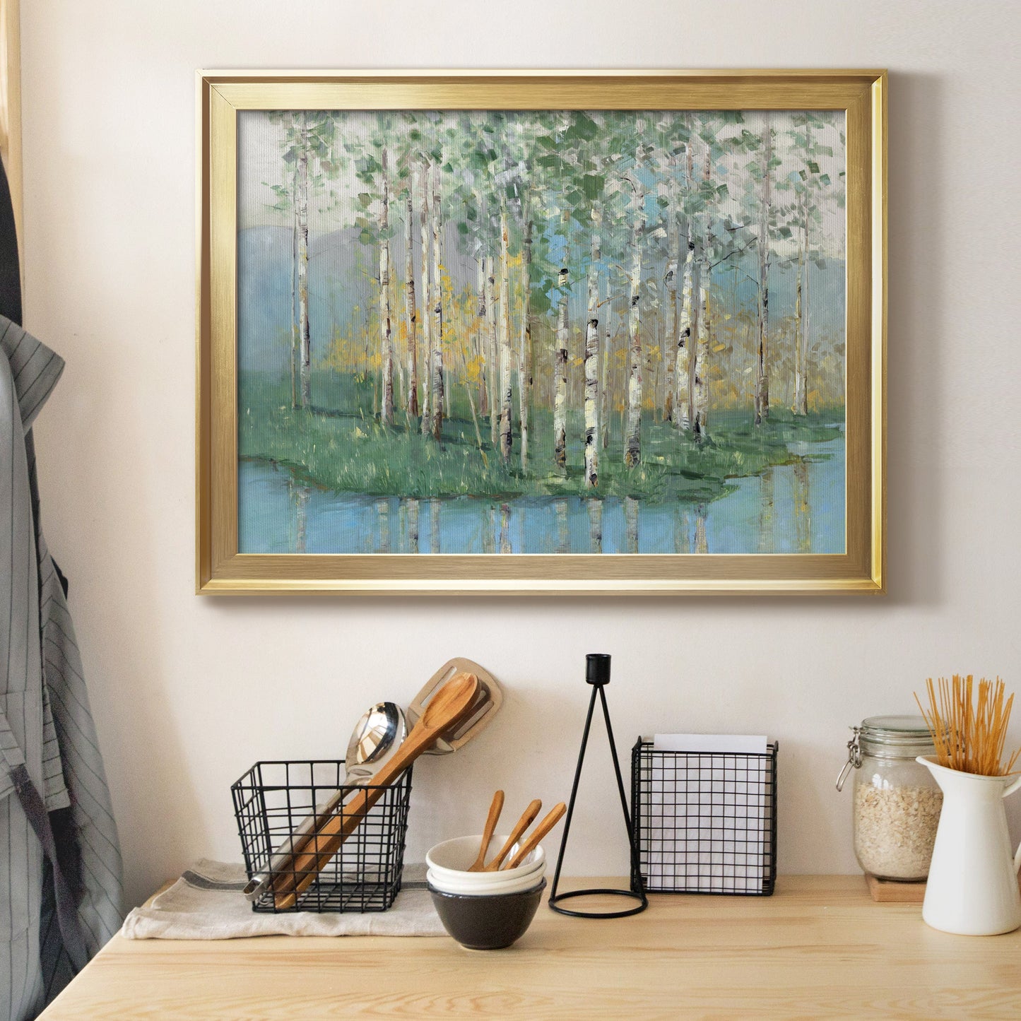 Birch Reflections Revisited Premium Classic Framed Canvas - Ready to Hang