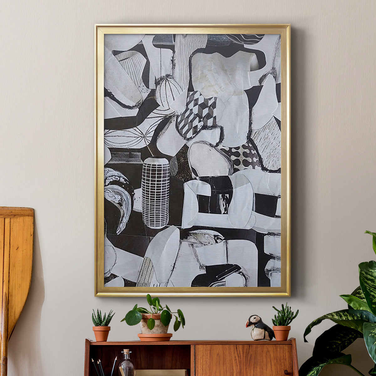Beverlywood City Forms - Modern Framed Canvas Print