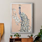 Peacock in Gold IV - Modern Framed Canvas Print