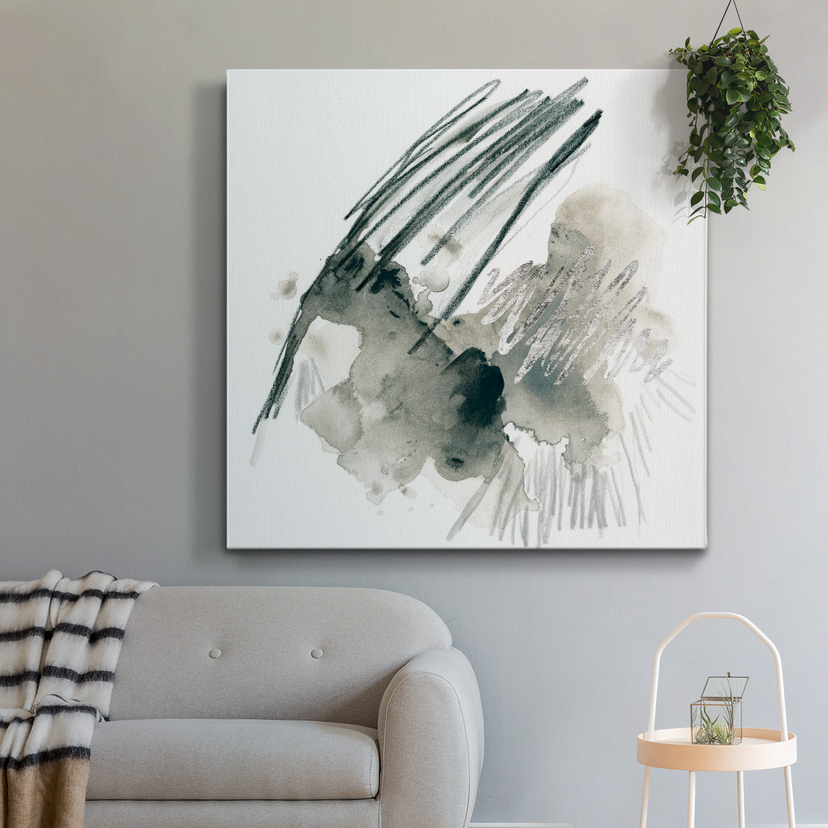 Graphite Markup II - Canvas Art Print