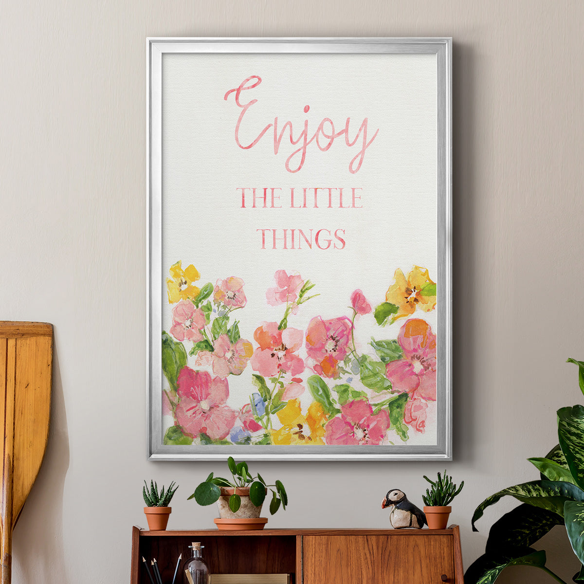 Little Things - Modern Framed Canvas Print