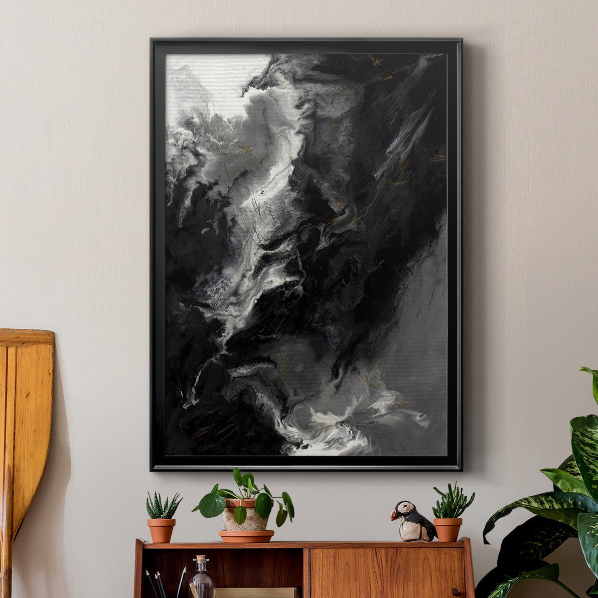 Changes - Modern Framed Canvas Print