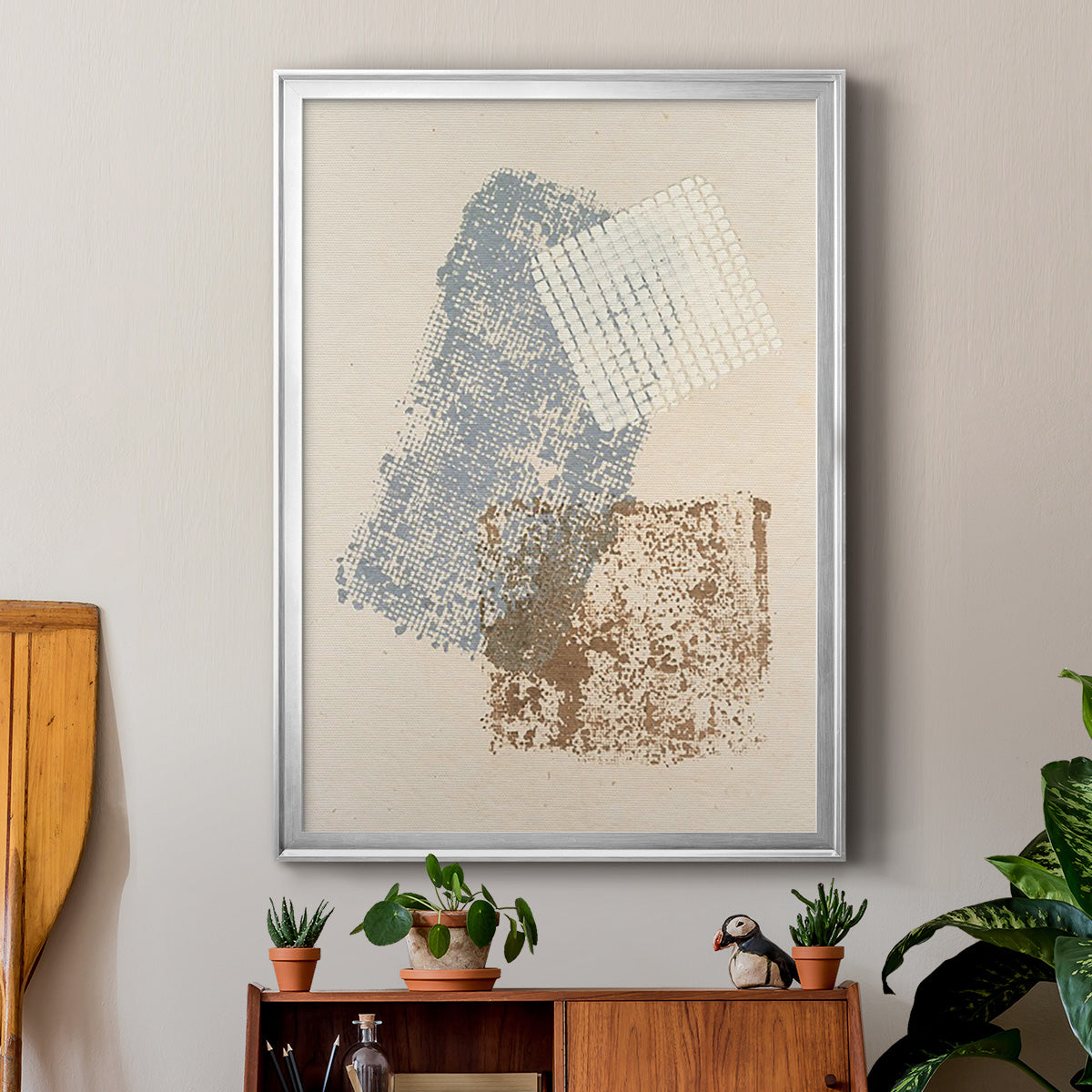 Embellished Scrim I - Modern Framed Canvas Print