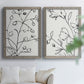 Botanical Sketch I   - Premium Framed Canvas 2 Piece Set - Ready to Hang