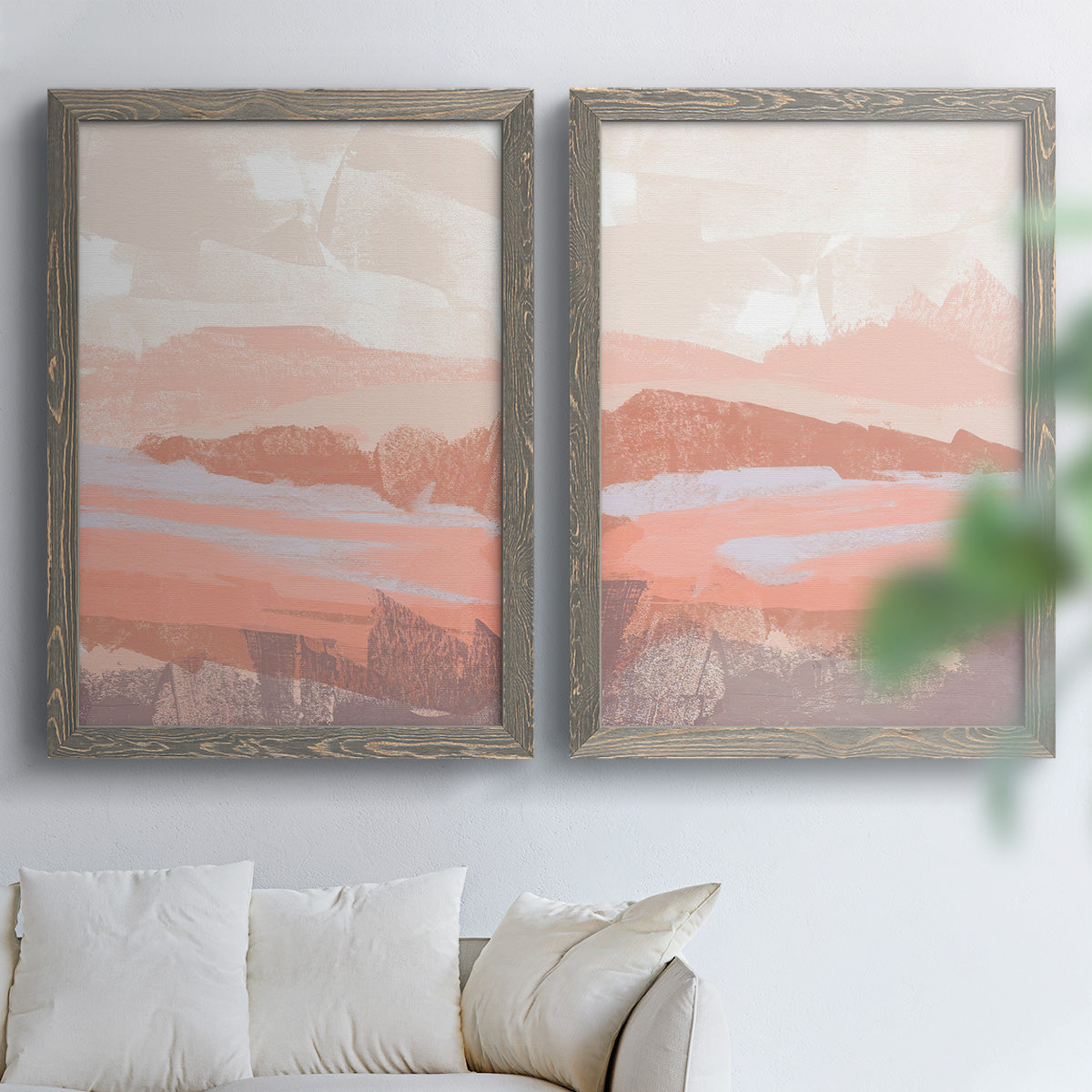 Dusty Desert I - Premium Framed Canvas 2 Piece Set - Ready to Hang