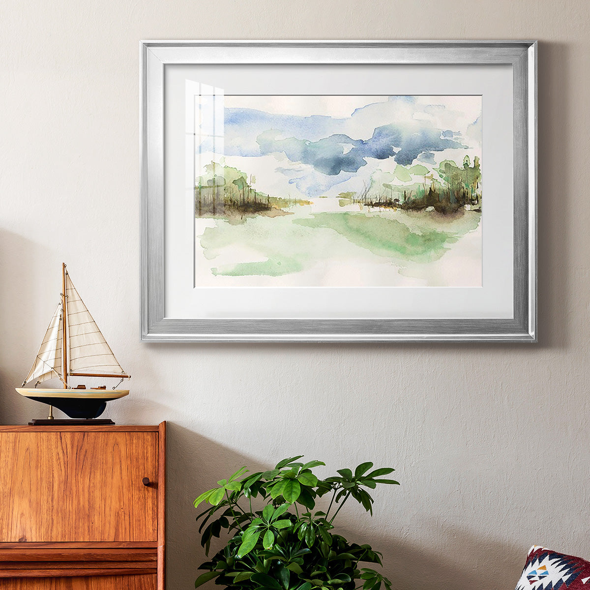 Brush Thickets II - Modern Framed Art Print