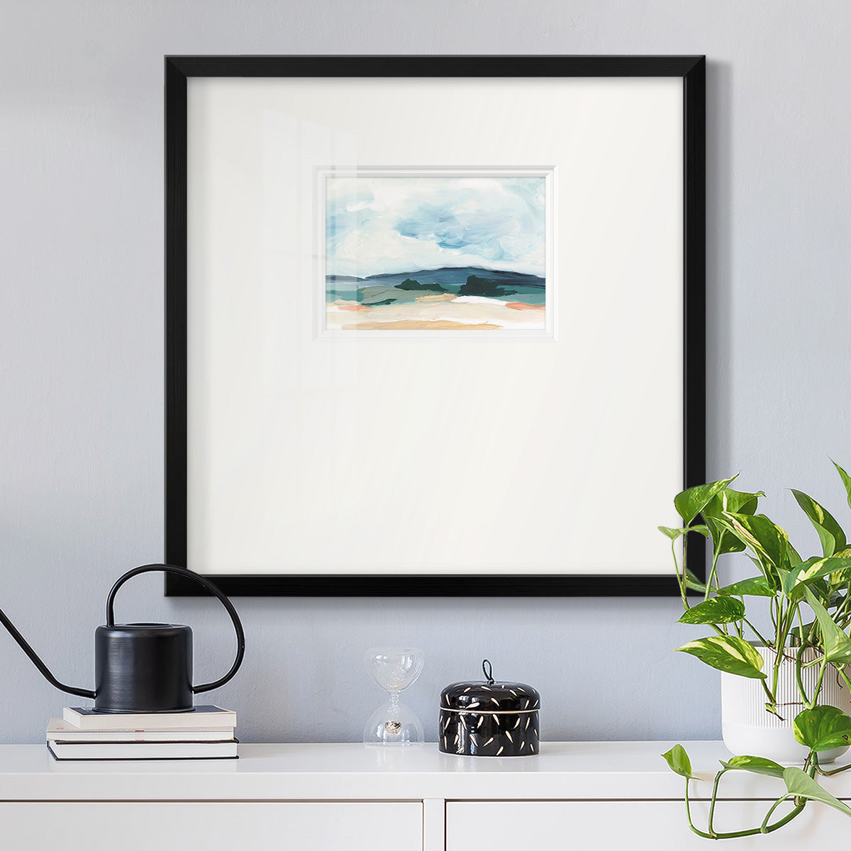 Pastel Vista II Premium Framed Print Double Matboard