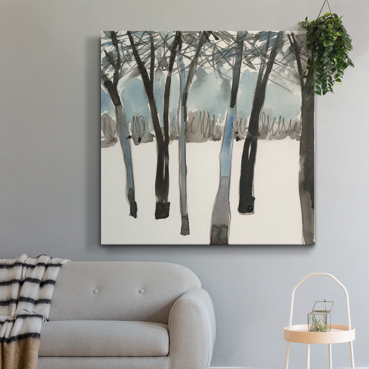 Winter Treeline II-Premium Gallery Wrapped Canvas - Ready to Hang