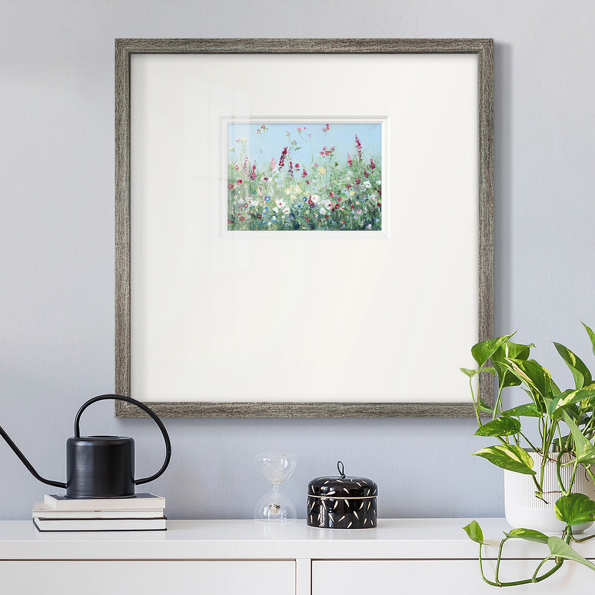 Sweet Summer Meadow Premium Framed Print Double Matboard