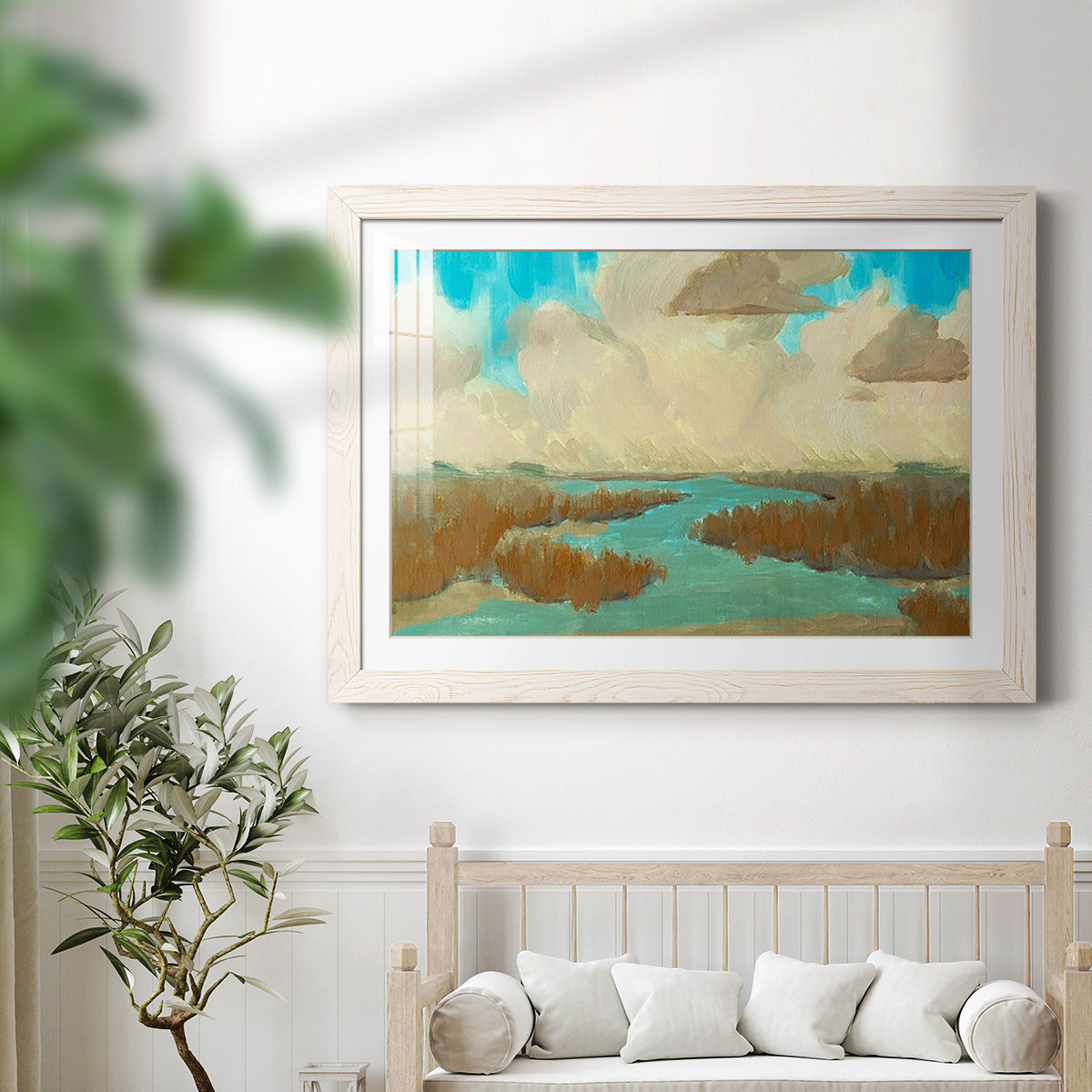 Fripp Island Water I - Barnwood Framed Art Print