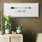 Love Arrow I - Floater Framed Canvas Print