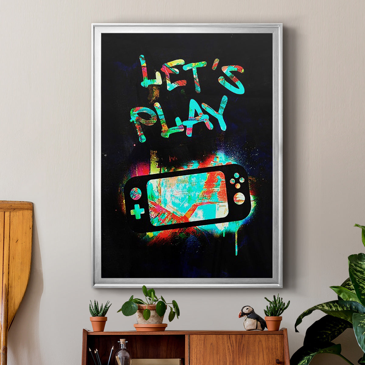 Gamer Tag III - Modern Framed Canvas Print