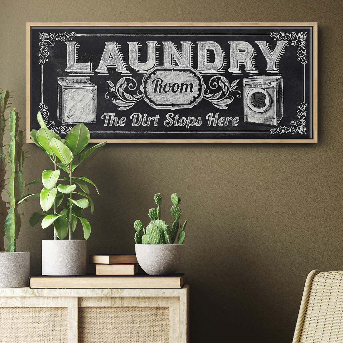 Dirt Stops Here - Floater Framed Canvas Print