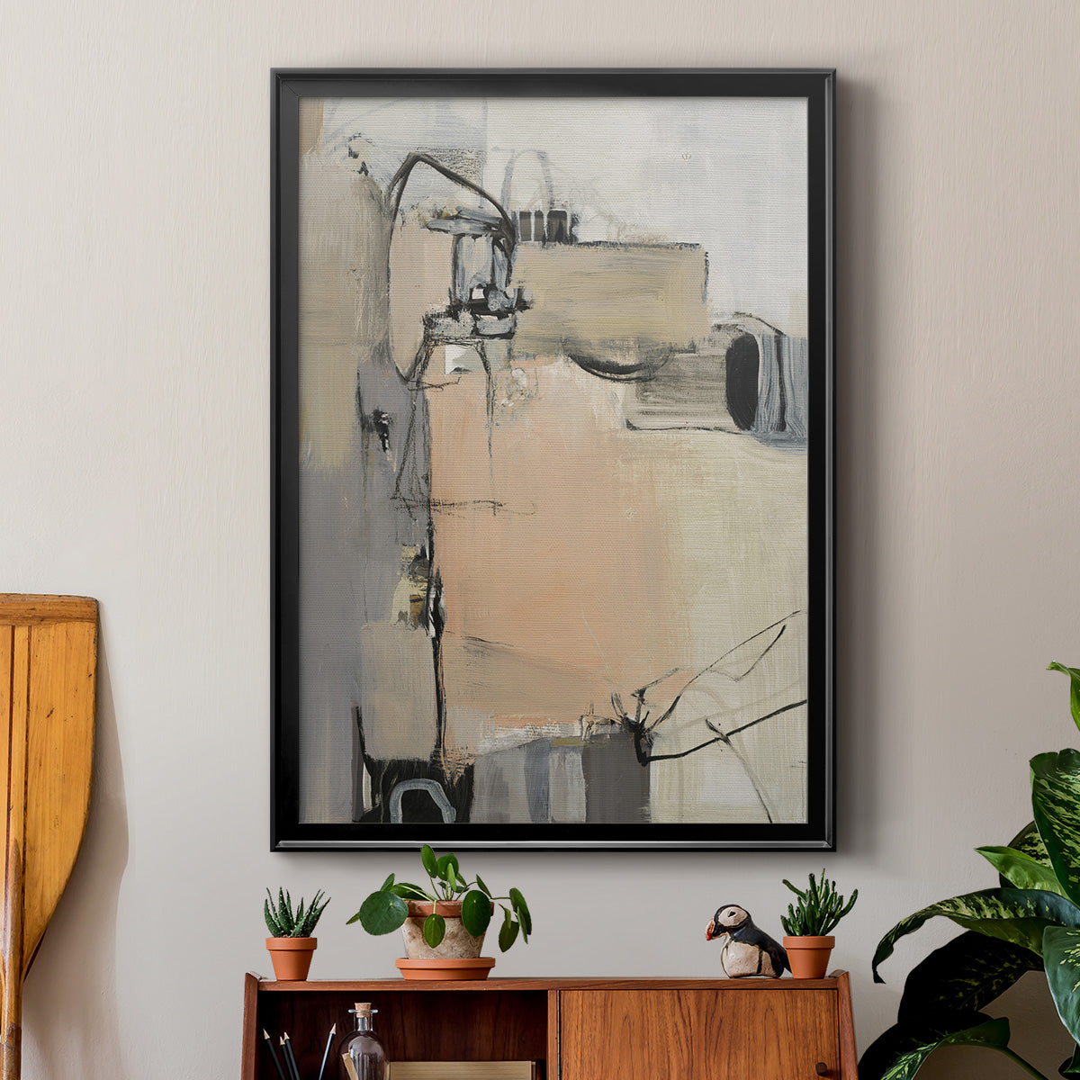 Sandstone - Modern Framed Canvas Print