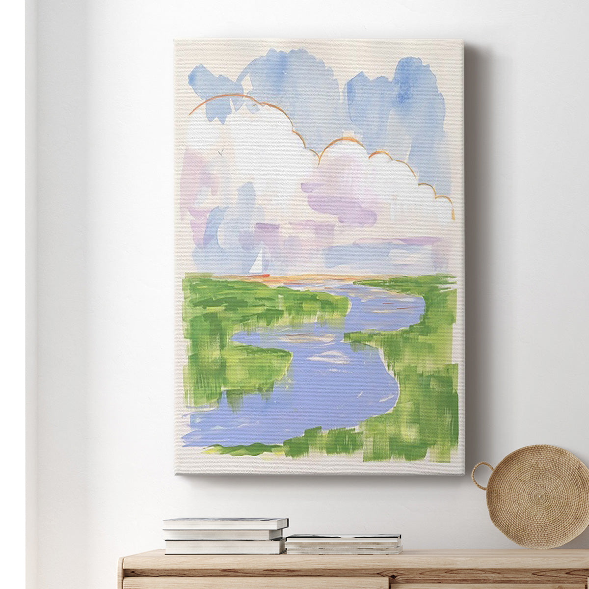 Low Country River Vista I Premium Gallery Wrapped Canvas - Ready to Hang