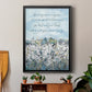 Be Strong Flower Field - Modern Framed Canvas Print