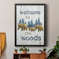 Welcome to the Woods - Modern Framed Canvas Print