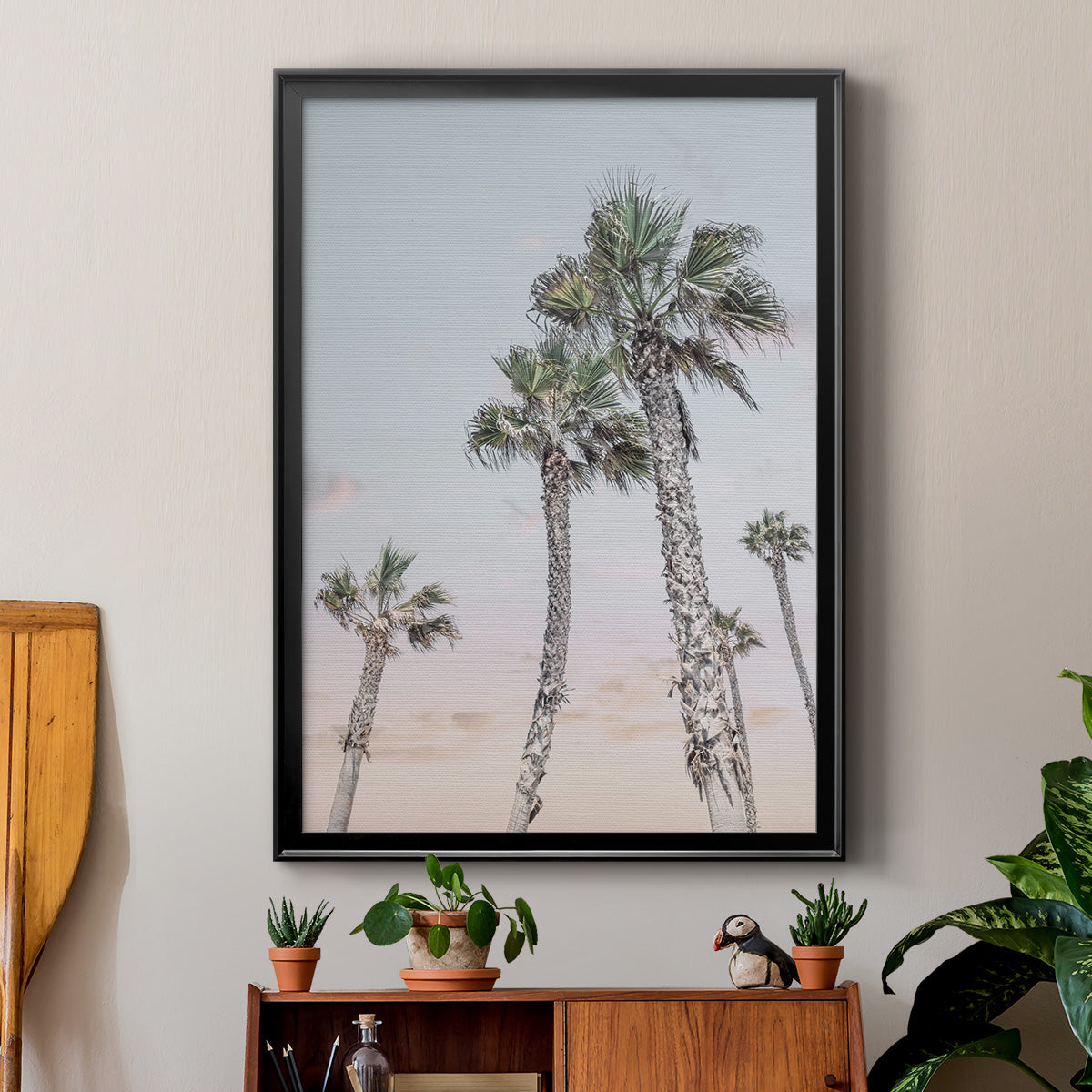 Palms Up - Modern Framed Canvas Print