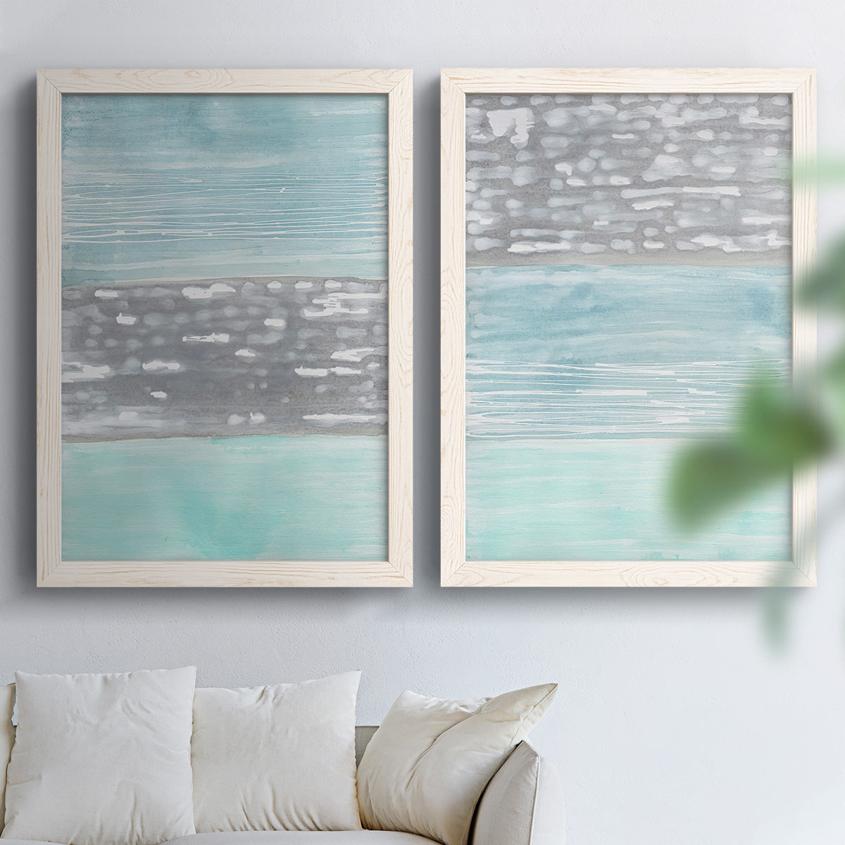 Hydrusphere I - Premium Framed Canvas 2 Piece Set - Ready to Hang