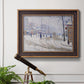 Snow, Boulevard de Clichy, Paris - Ornate Framed Canvas Print