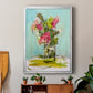 Turquoise Lilly - Modern Framed Canvas Print