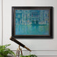 Impressionist Venetian palace waterfront scene by Claude Monet in an ornate black frame with gilded inner detail displayed in a light-toned interior setting.