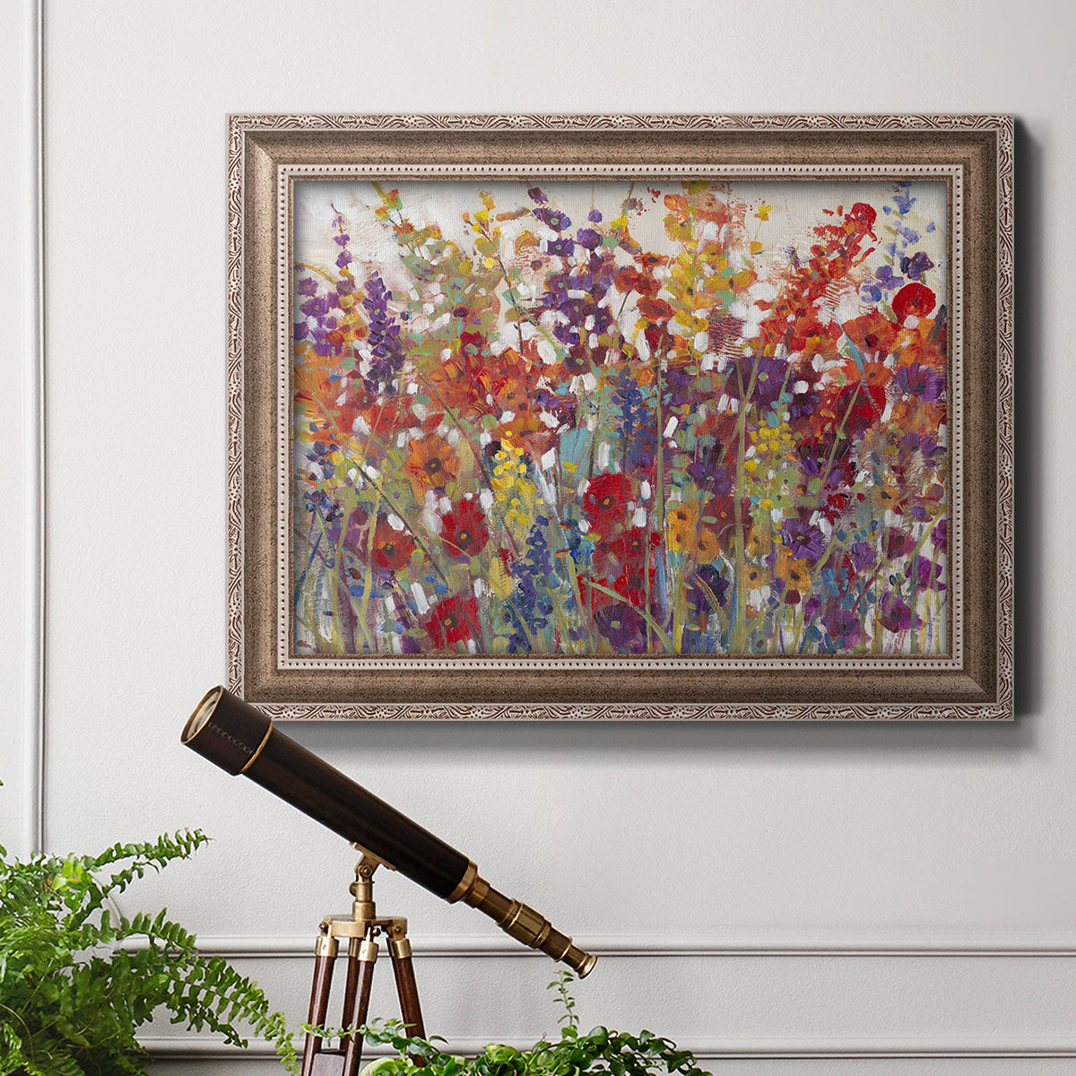 Variety of Flowers II Premium Framed Canvas- Ready to Hang