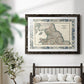 Bordered Map of England & Wales-Premium Framed Print - Ready to Hang