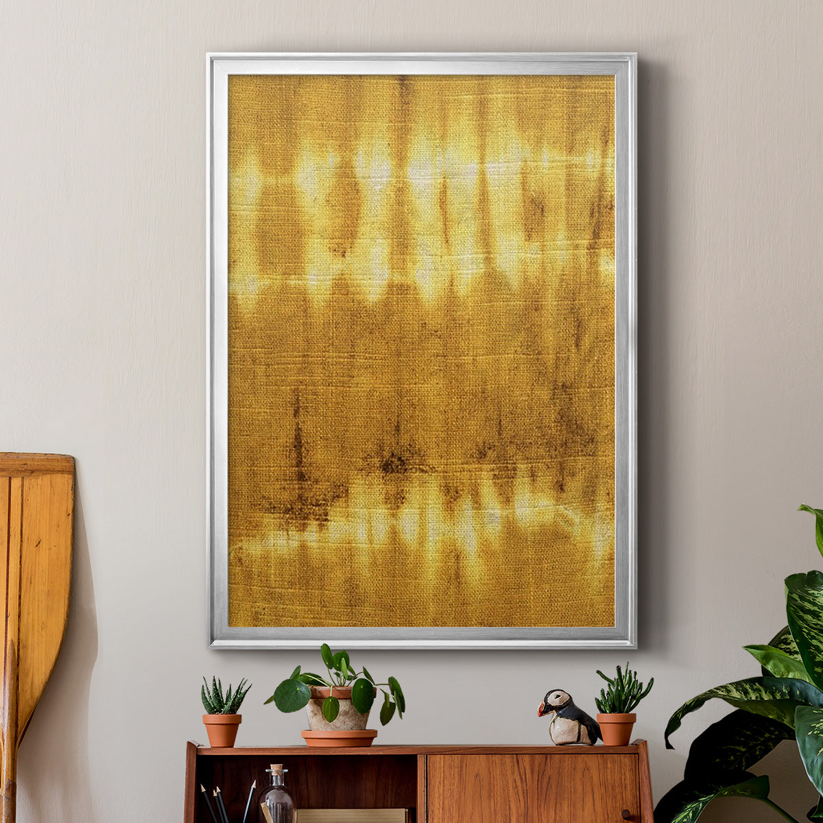 Turmeric Sunrise IV - Modern Framed Canvas Print