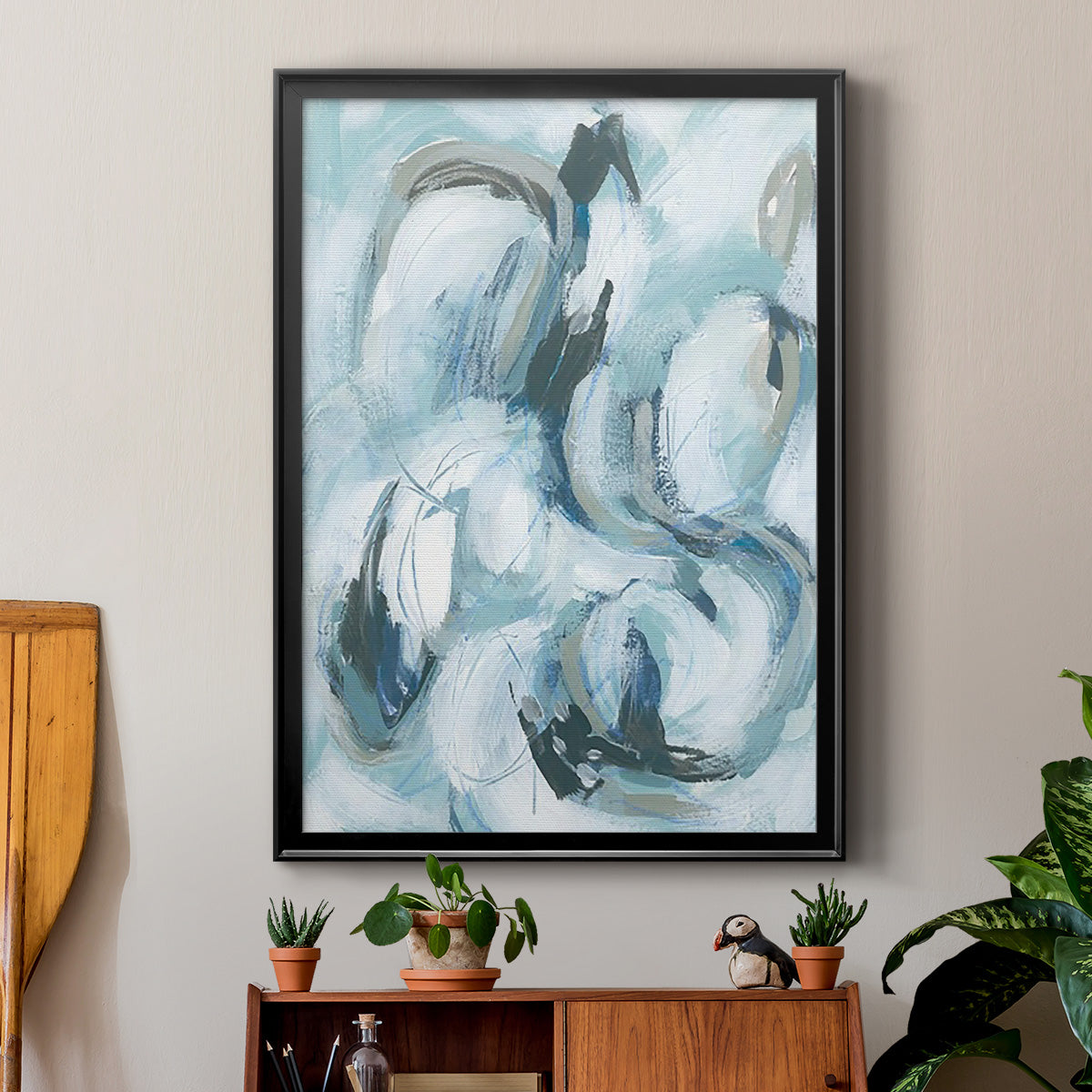 Fluid Receptor II - Modern Framed Canvas Print