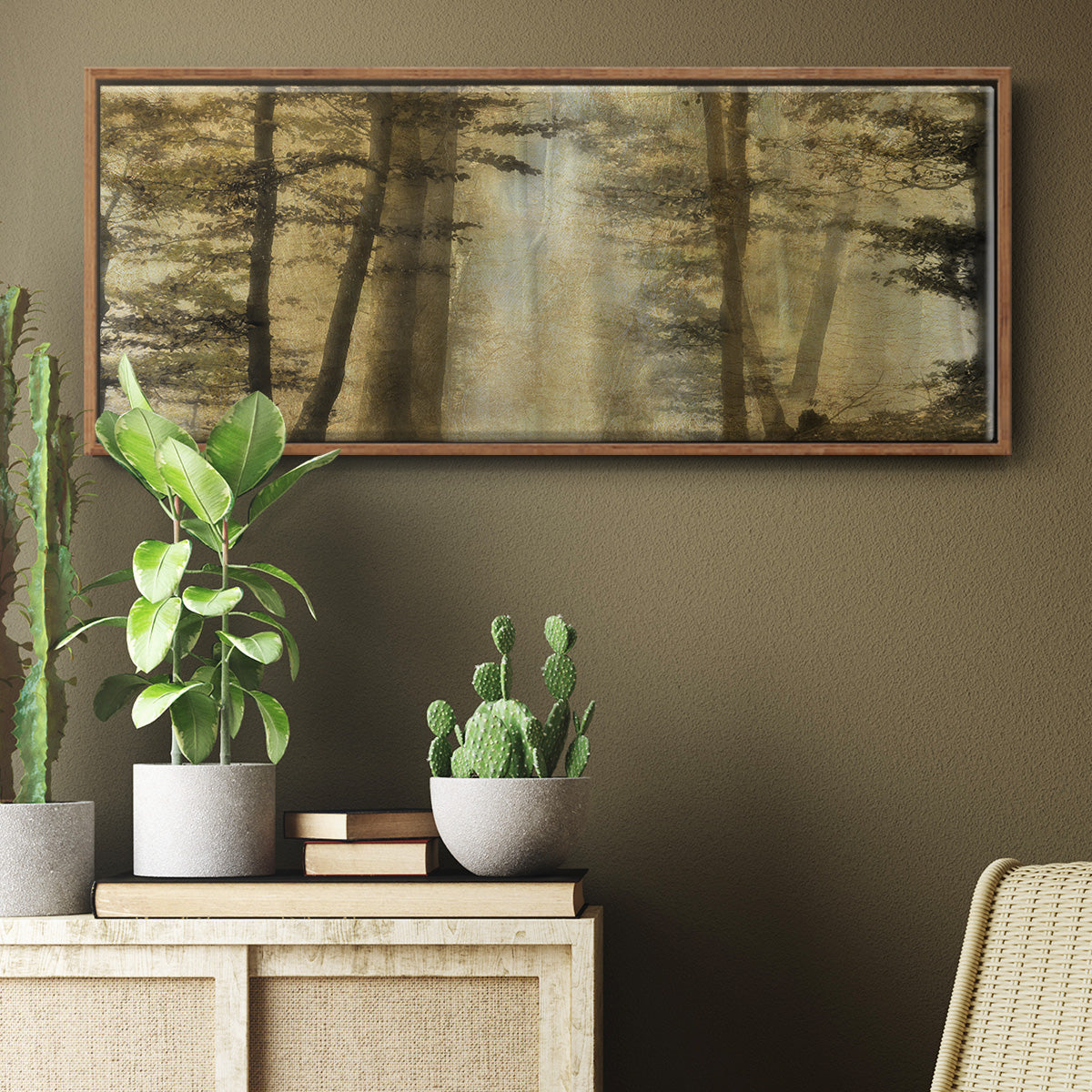 Golden Magic - Floater Framed Canvas Print