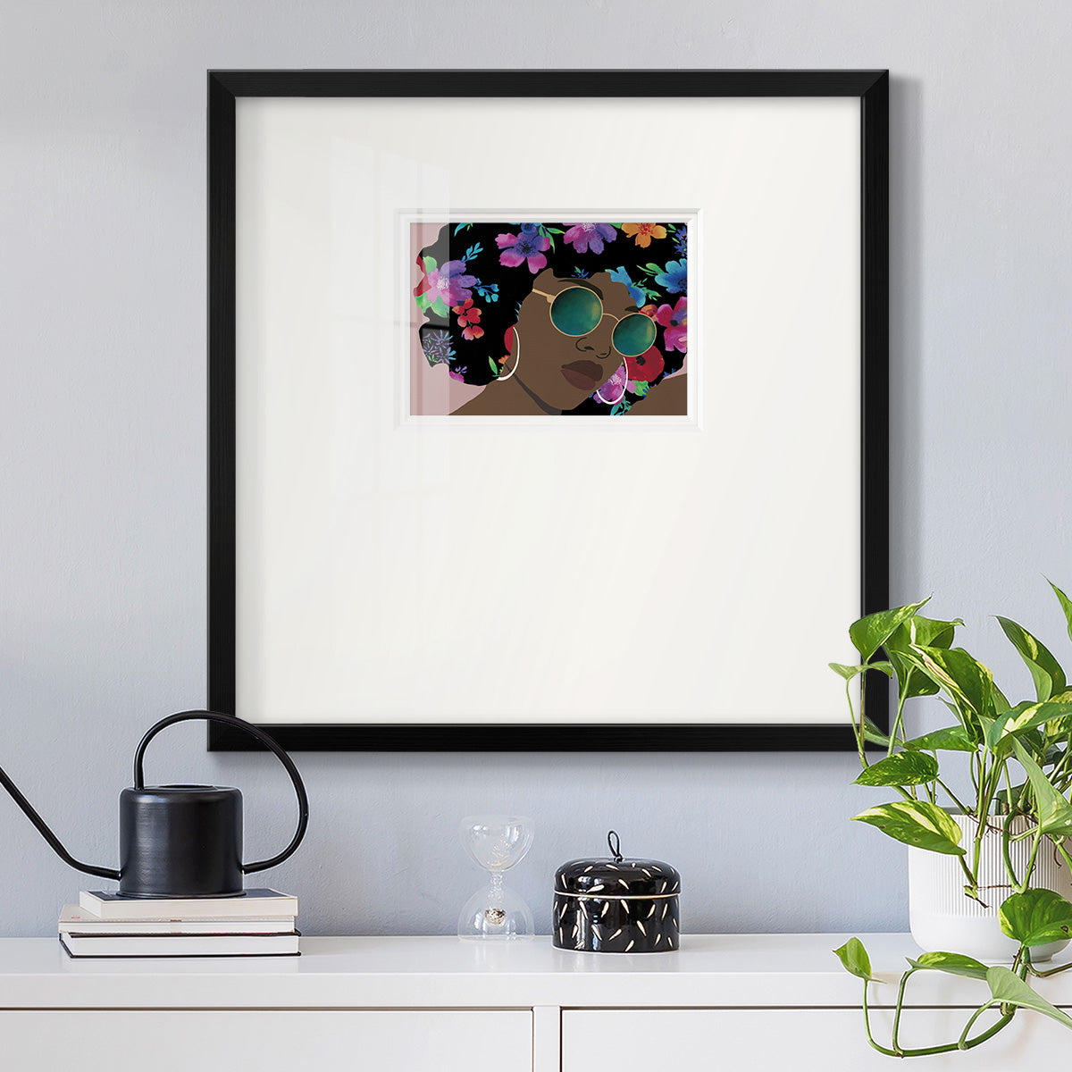 Butterfly Diva II Premium Framed Print Double Matboard