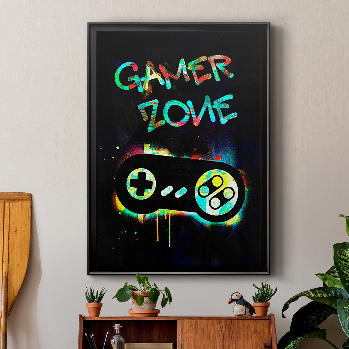 Gamer Tag IV - Modern Framed Canvas Print