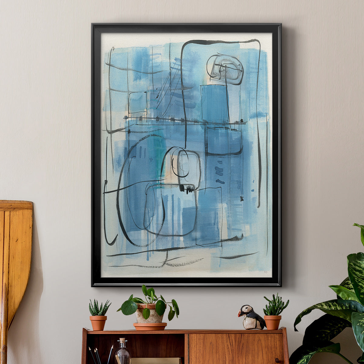 Amalfi Holiday - Modern Framed Canvas Print