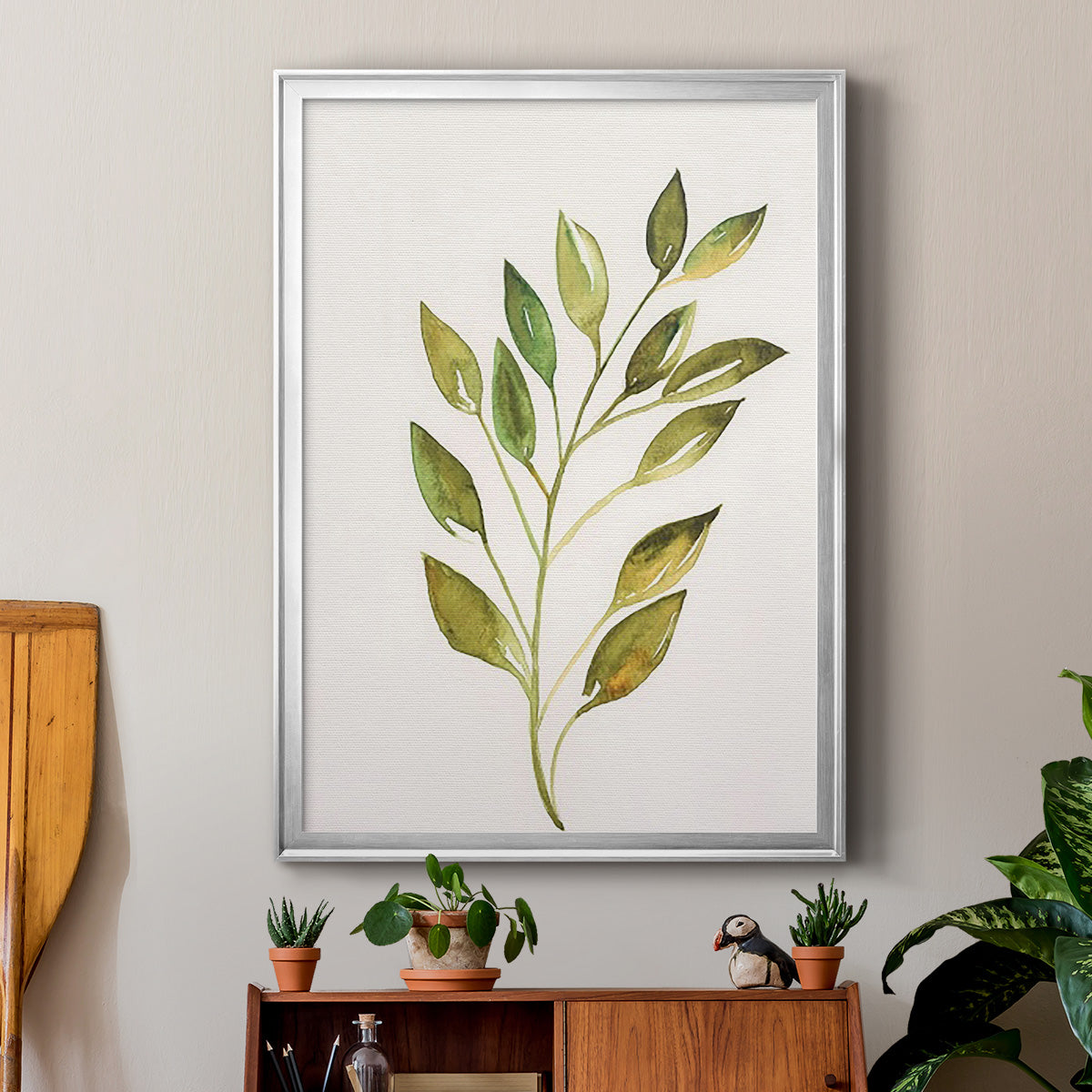 Single Twig I - Modern Framed Canvas Print