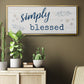 Simply Blessed - Floater Framed Canvas Print