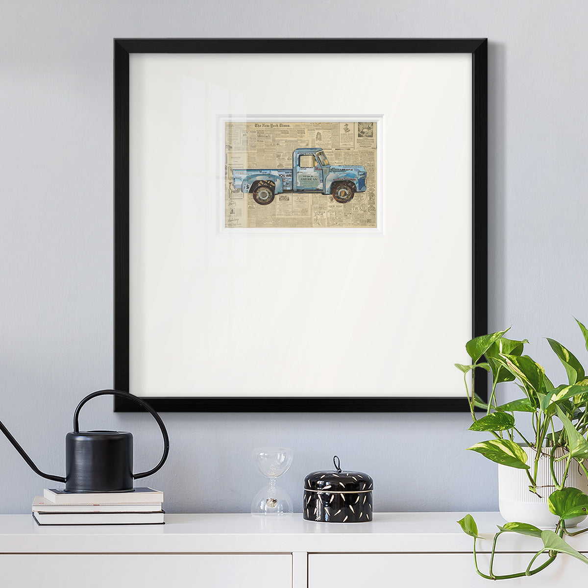 George’s ’53 Ford Premium Framed Print Double Matboard